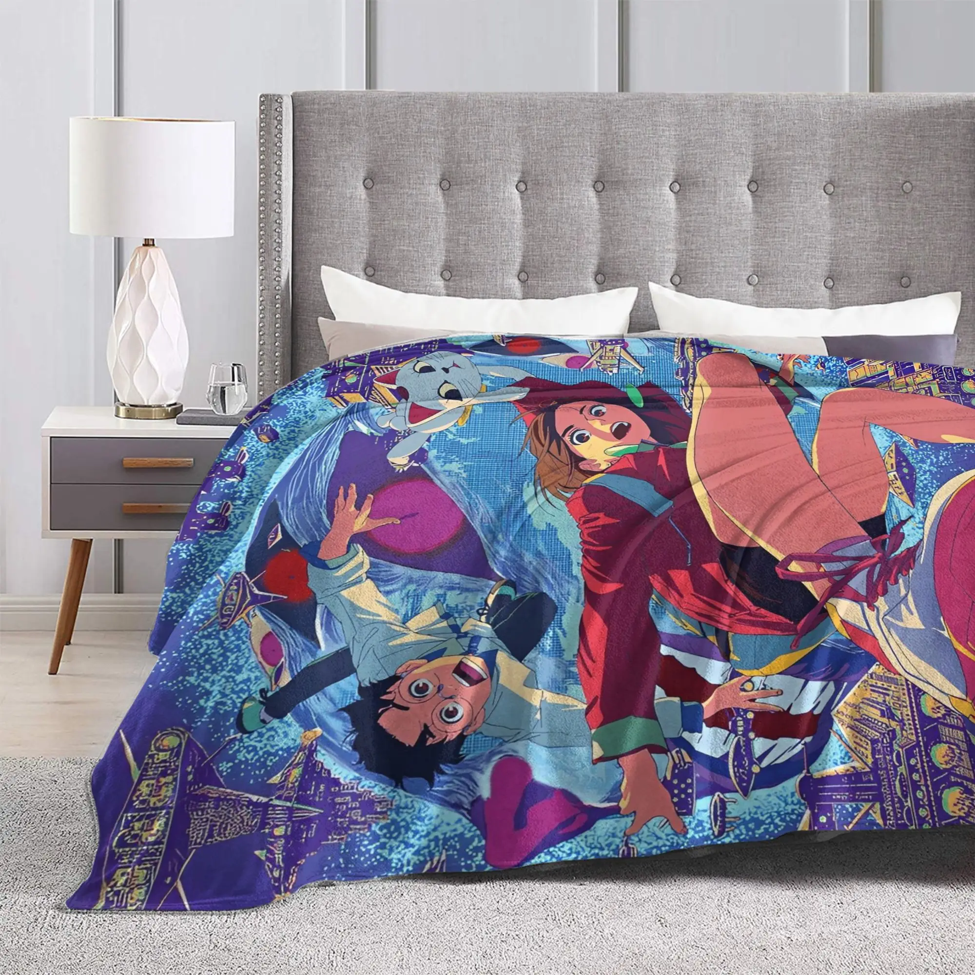 

Одеяло Dandadan в стиле аниме, флисовые мягкие одеяла для автомобиля, дивана, спальни, одеяла