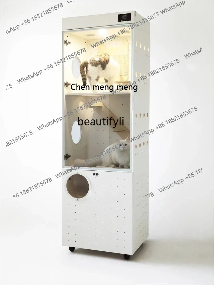 New arrive Cat villa household toilet panoramic luxury cat cabinet pet drying box420