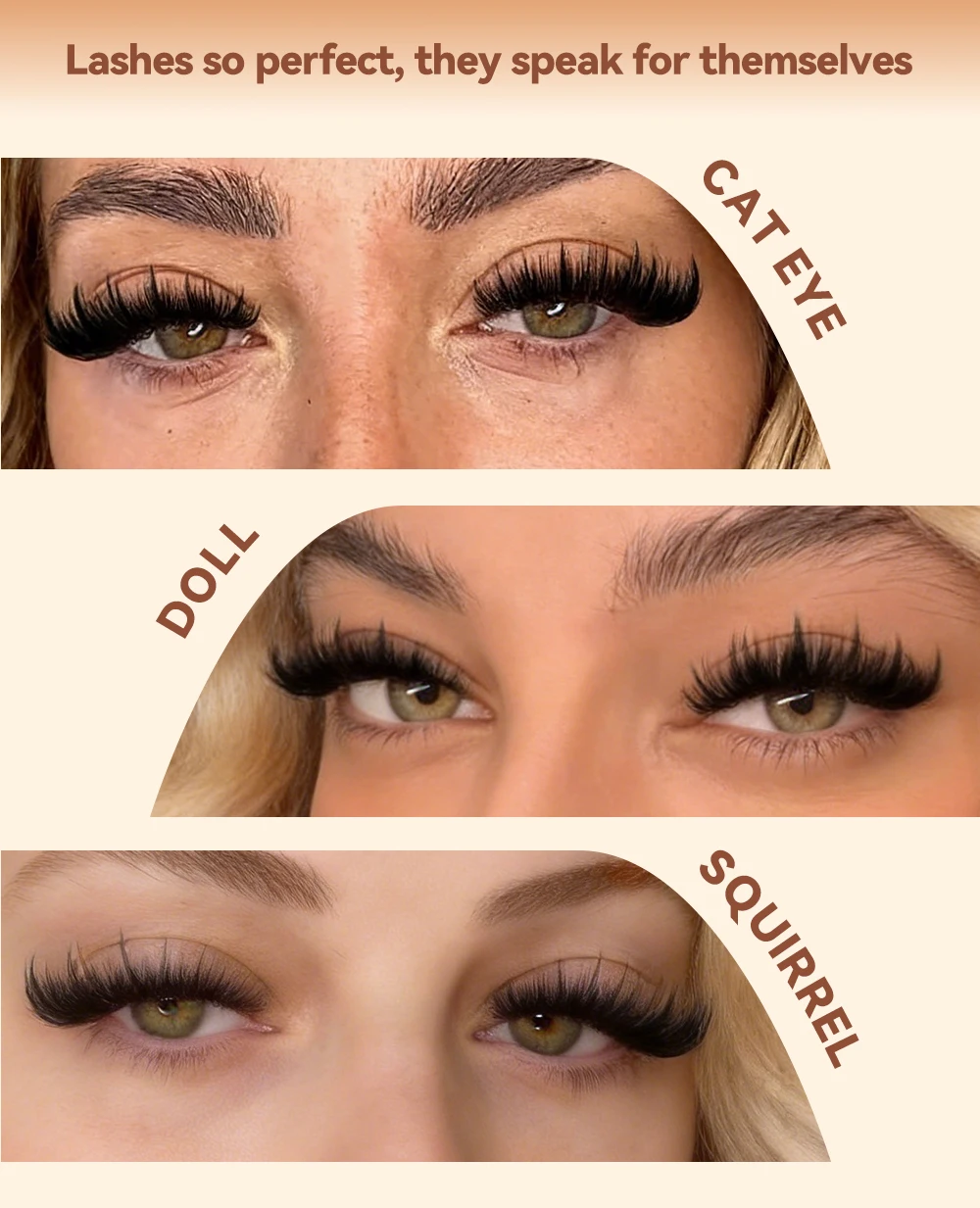 yelix Cspikes Cluster-Wimpern, volle, flauschige, zarte, weiche Fischgräten-Struktur, flexibel, Großhandel, Zubehör für Schönheitssalons, Großhändler, Profis, Make-up – Detail 4