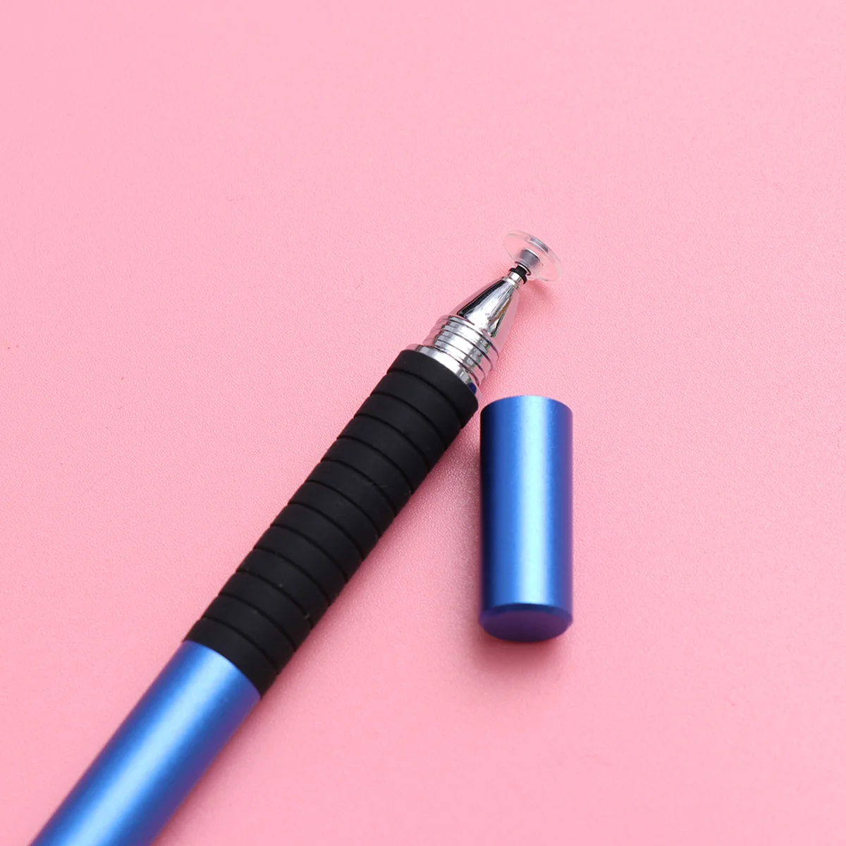 2 in 1 Multifunction Fine Screen Pen Capacitive Stylus for Smartphones Tablets Premium Metal Smooth Surface Warm Tip