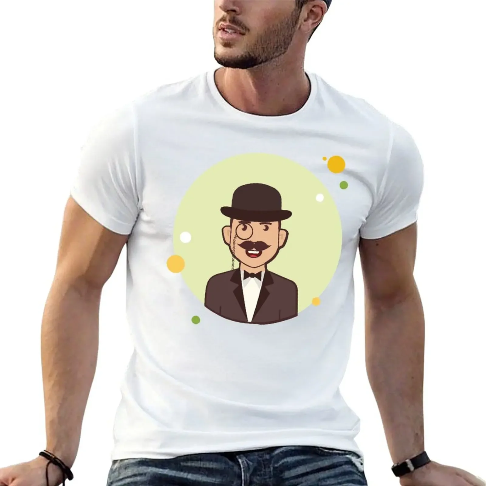

Hercule Poirot T-Shirt tees heavyweights sweat shirts, men