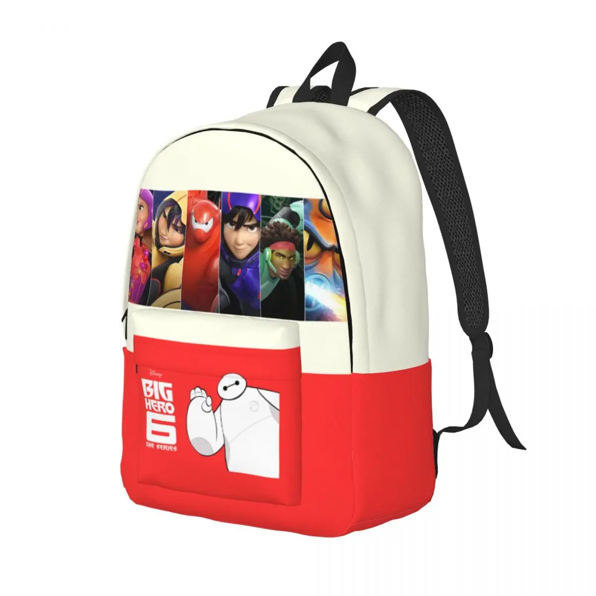 Gift BigHero 6 Retro Washable Daypack Disney Big Hero Vintage Girl Boy Schoolbag Weekend Picnic