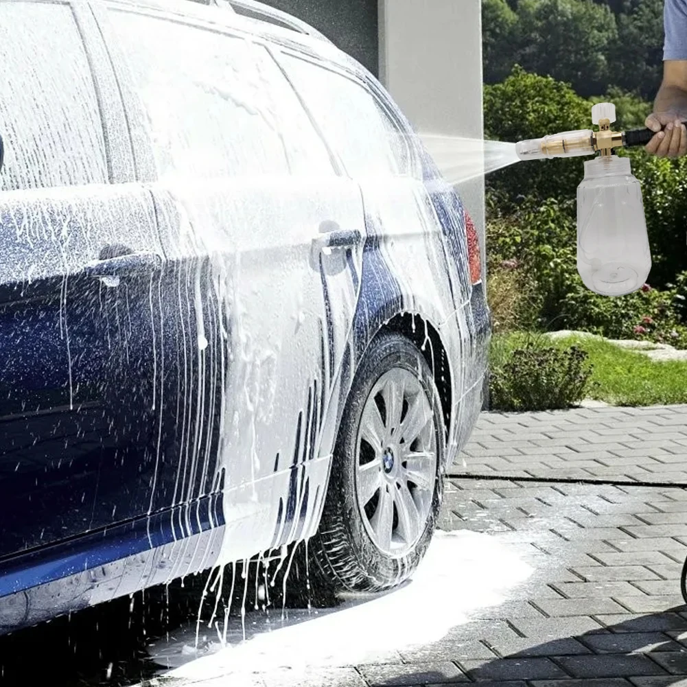 

Car Foam Sprayer with Quick Connector Pressure Washer Accessories Portable Handheld Spray Foam Gun for Cleaning Detailing