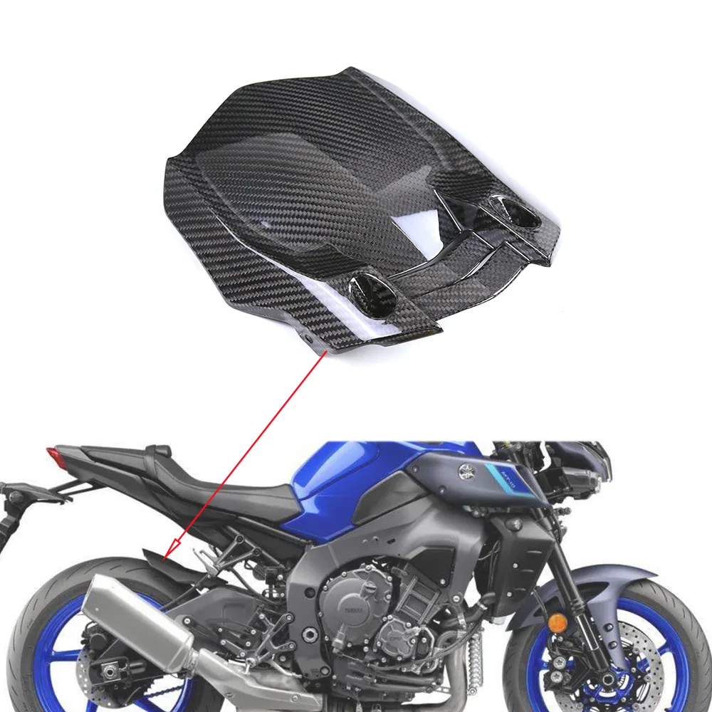 For Yamaha MT10 MT-10 2022 2023 2024 3K Dry Carbon Fiber Rear Fender Splash Mudguard Motorcycle Accessories Fairings Kit Parts