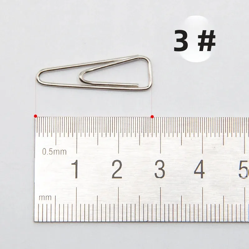 Deli 0051 Triangle Paper Clips 100Pcs/Box Cute Creative Thickened Electroplated Rustproof Office Supplies Paperclips