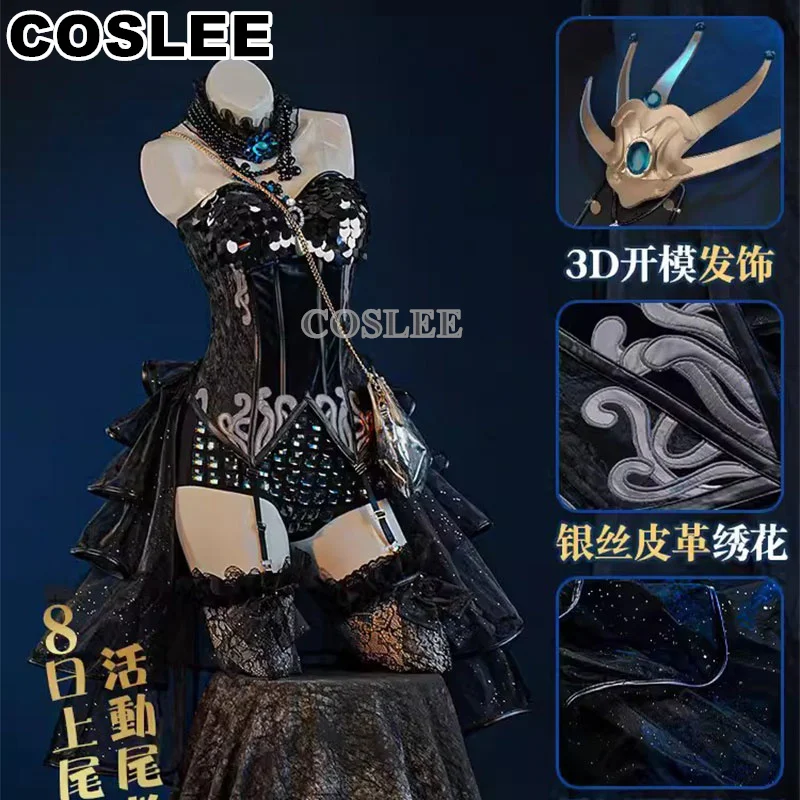 

COSLEE Identity V Margaretha Zelle Cosplay Costume Female Dancer Sexy And Charming Uniform Dress Halloween Party Outfit Women