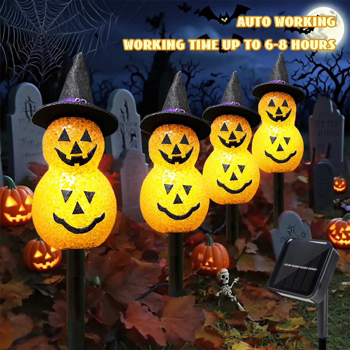 4Pcs Halloween Pump… - image