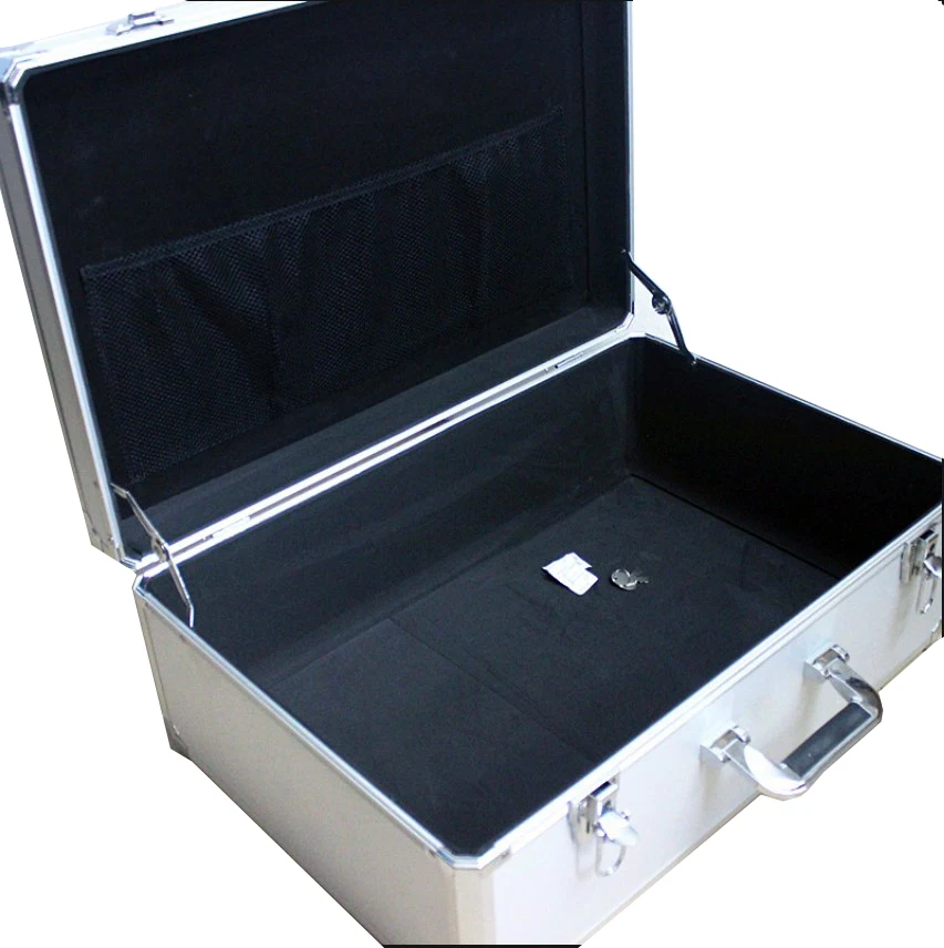 Large Tool Case Portable Box Aluminum Alloy Storage Document Safe Product Demonstration Sample Display Toolbox