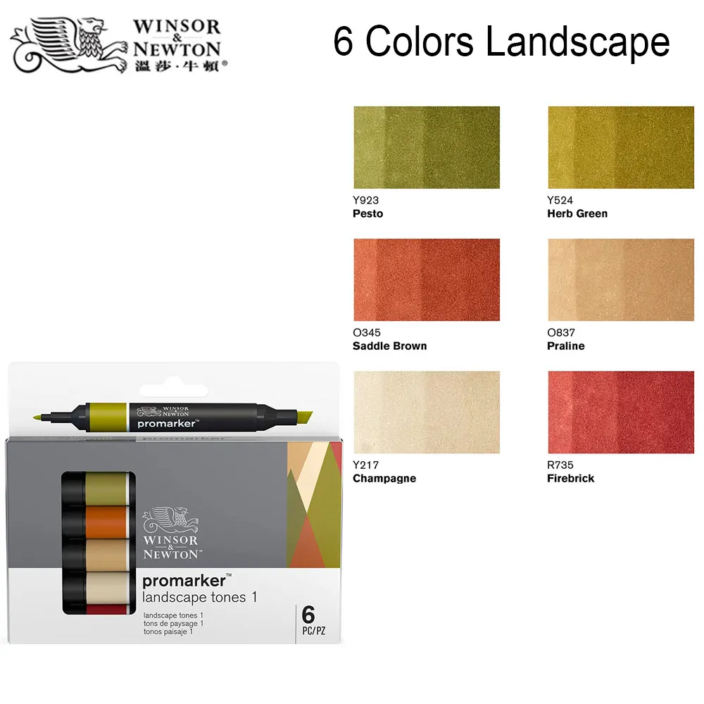 WINSOR & NEWTON Alkoholbasierte Promarker 6/12/24/48/96 Farben Set Doppelspitzen-Markerstifte Design Pro Marker für Künstler – Detail 4