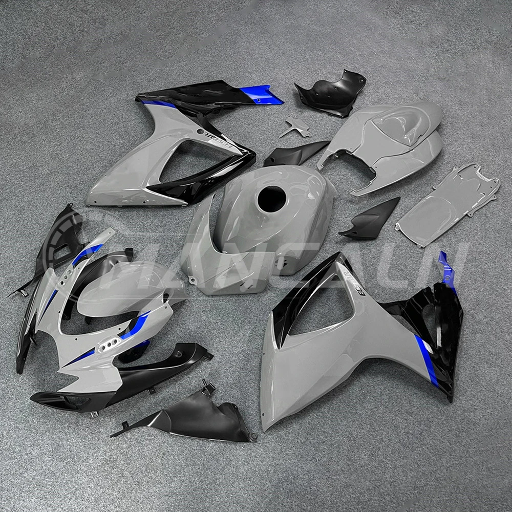 New Motorcycle Fairing Kit for SUZUKI GSX-R600 GSXR600 GSX-R750 K6 2005-2006 Bodywork Set High Quality ABS Injection grey bule