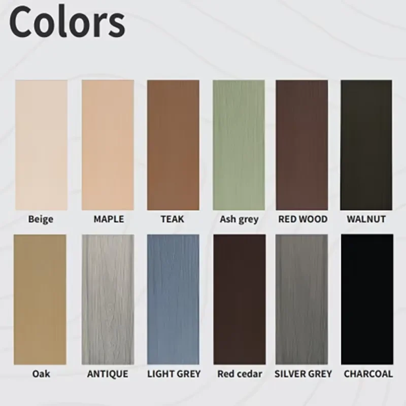 Black Decorative Embossed Composite Slats Board Plastic Wood WPC Decking Fence Deck Panels Privacy Wall Wood Posts for Gates