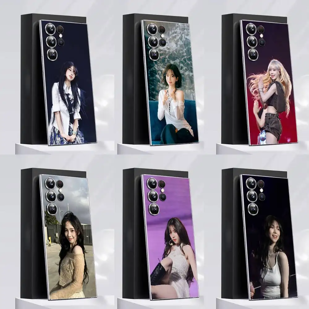 

Phone Case For Samsung S30,S25,S24,S23,S21,S22,S20,S10,5G,FE,lite,PIus,Ultra Transparent Singer K-Karina Girl Cover