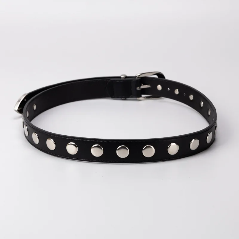 المرأة موضة الأسود برشام بولي Leather الجلود فستان Cummerbunds الكورسيهات حزام أحزمة الديكور حزام ضيق TB266