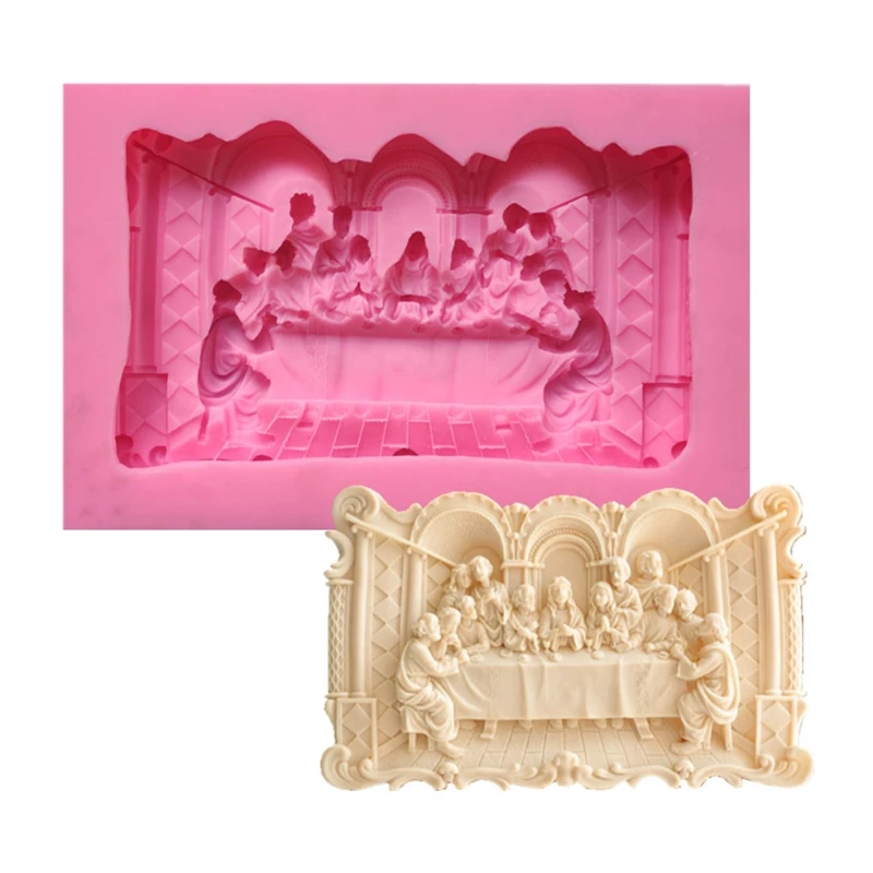 The Last Supper Photo Frame Listing Mold DIY Resin Epoxy Frame Mold for DIY Handmade Crafts Home Decorations