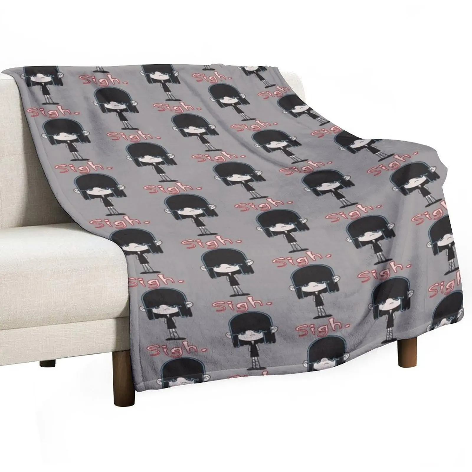 

Loud House - Lucy Loud Throw Blanket Shaggy Sofa Throw Luxury Designer Flannel Fabric Blankets