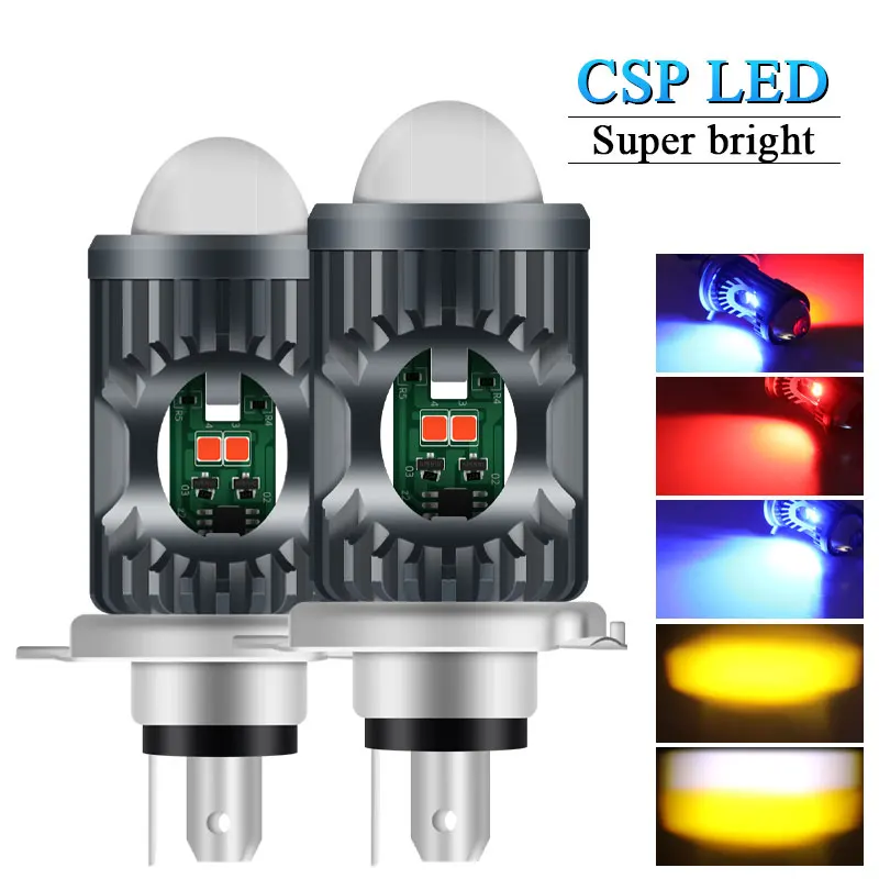 

News1pcs CSP 10000Lm H4 LED Moto H6 BA20D P15D LED Moto Motorcycle Headlight Bulbs Lens Hi Lo Lamp Motorbike Headlight Lamp