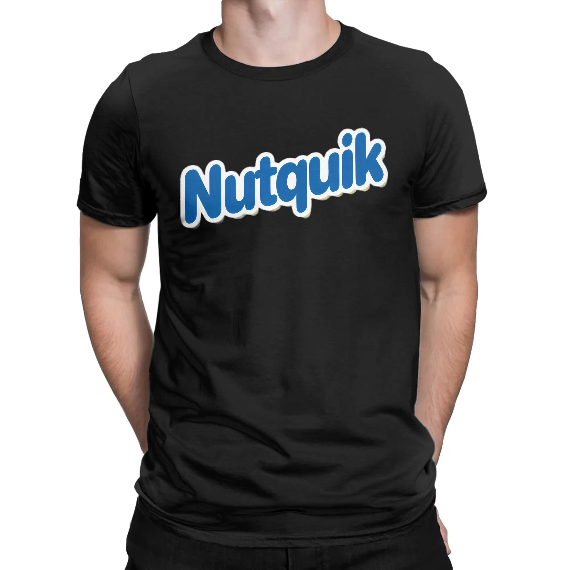 Camisetas de leche y chocolate Nesquik para hombre, ropa de algodón puro, camisetas informales de manga corta con cuello redondo, camisetas recién llegadas
