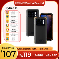 Hotwav Cyber 13 Smartphone Android 14 16(8+8)GB+128GB 10800mAh Smartphone 16MP+64MP Camera Camping Light 6.6\