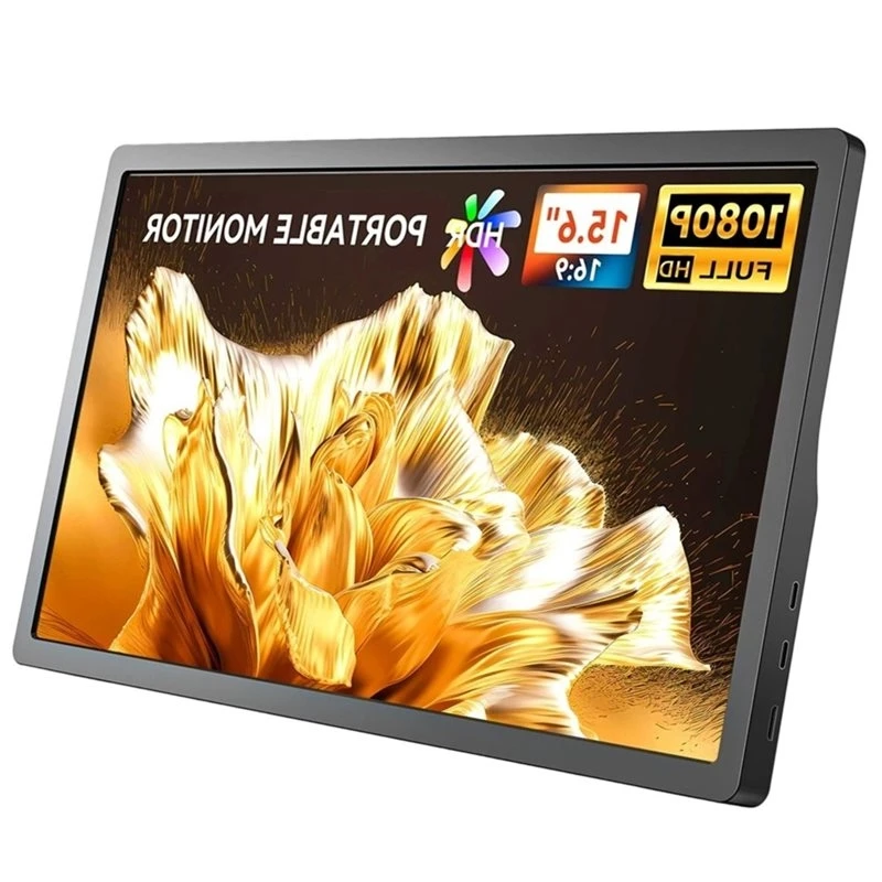 Portable 15.6 Inch 1080P 60HZ External Monitor Second Screen For PC Laptop Gaming