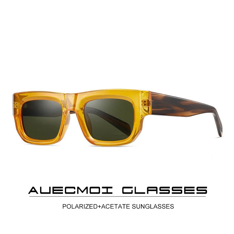 

Acetate Polarized Square Sunglasses Women For Men Popular Sun Glasses Outdoor Driving Luxury Brand Designer Punk Vintage Shades
