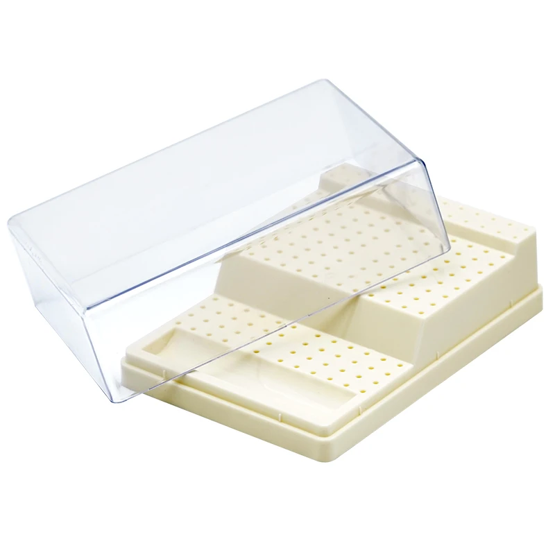 Dental Burs Box with Drawer 168 Holes Plastic Bur Sterilizer Block Holder Autoclave Case Disinfection Box Dentistry Tool