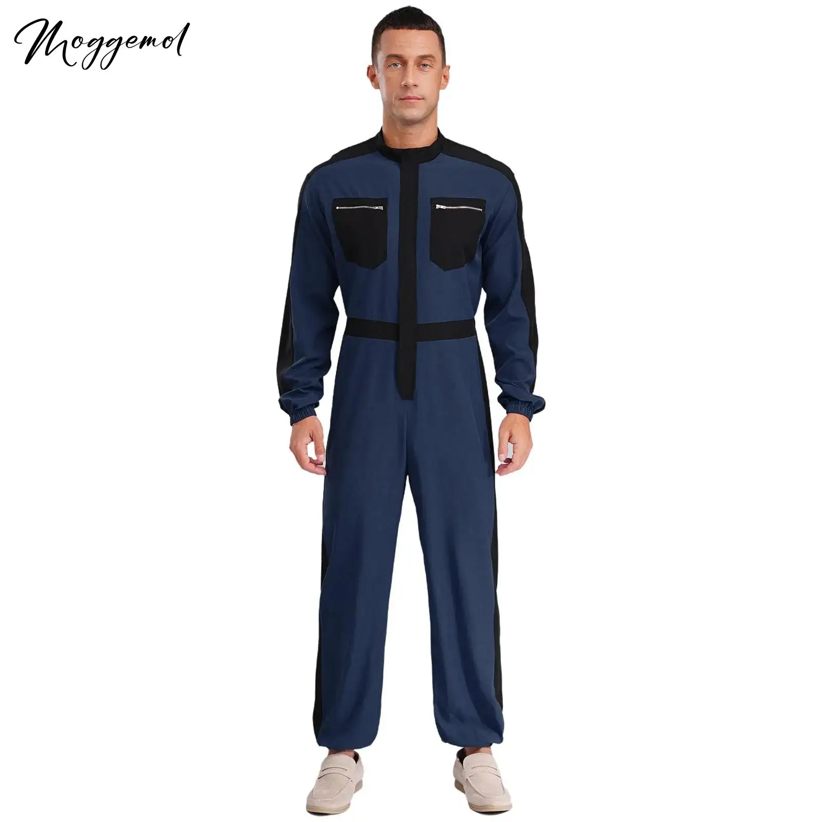 

Мужской рабочий комбинезон, униформа, рабочий комбинезон с карманами на молнии, сварочный костюм, ремонт автомобиля, заводской механик, деревообработка, одежда для электрика