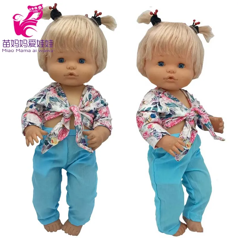 Baby Dolls Clothes Koala Pajama Set For 40 Cm Nenuco Doll Clothes Ropa Y Su Hermanita Children Girl Gift