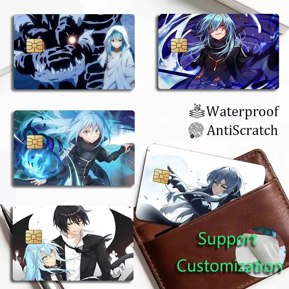 Manga Tensei Slime Rimuru Card Stickers for Bank Access Protective Waterproof Film Cover Sticker