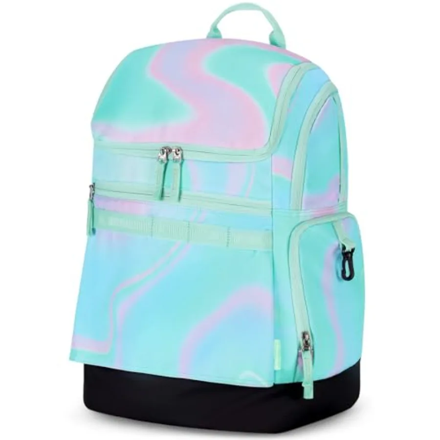 Swim Bag for Swim Bag for Swimmers, 35L Waterproof Girls Swims Backpack with Wet Dry Compartments, Organized Pool and Beach Bag