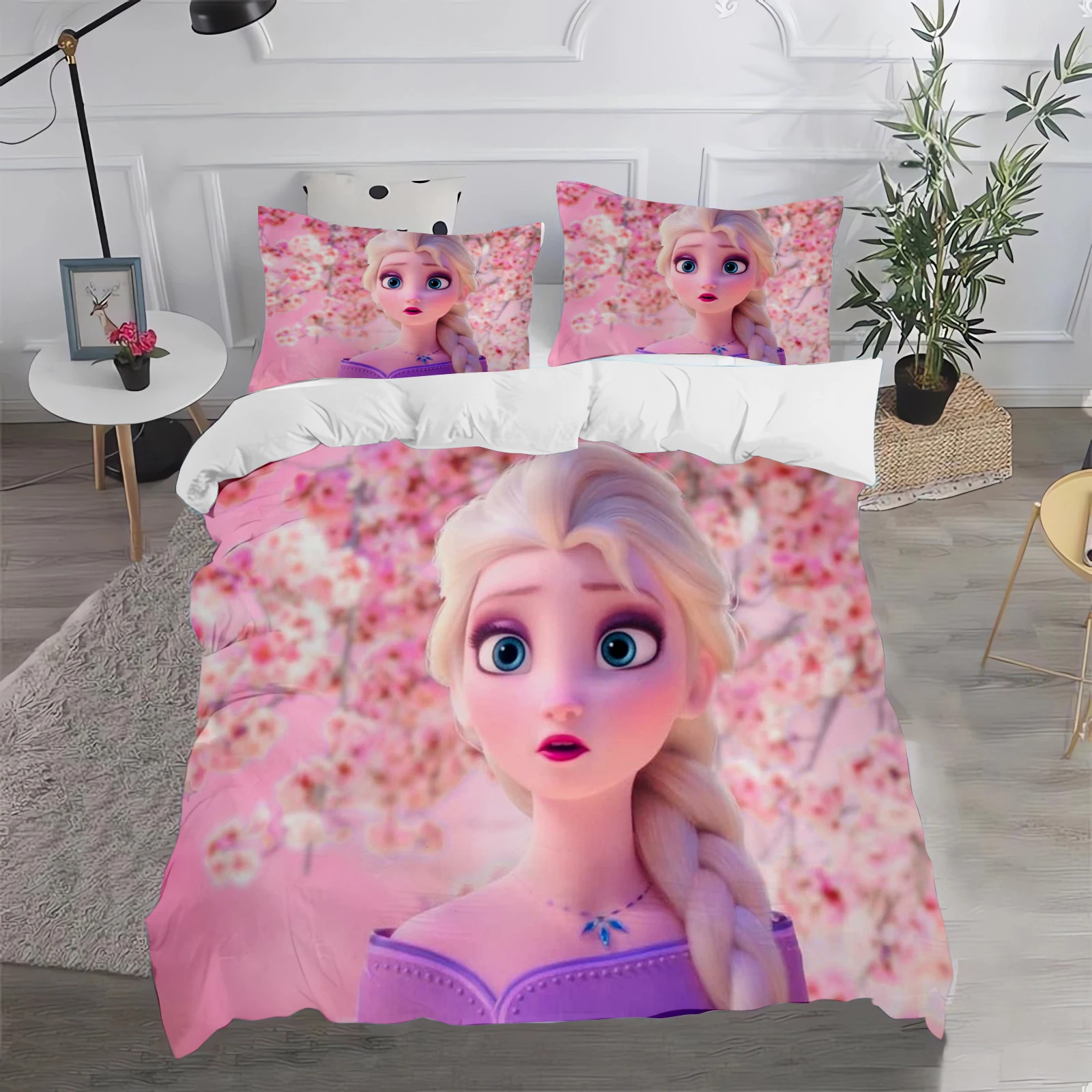 

Frozen Cartoon Quilt Cover, Cute Printed Comforter, 100% Polyester Bedding, Anime Duvet, Twin Size, Children Gift, Various Sizes