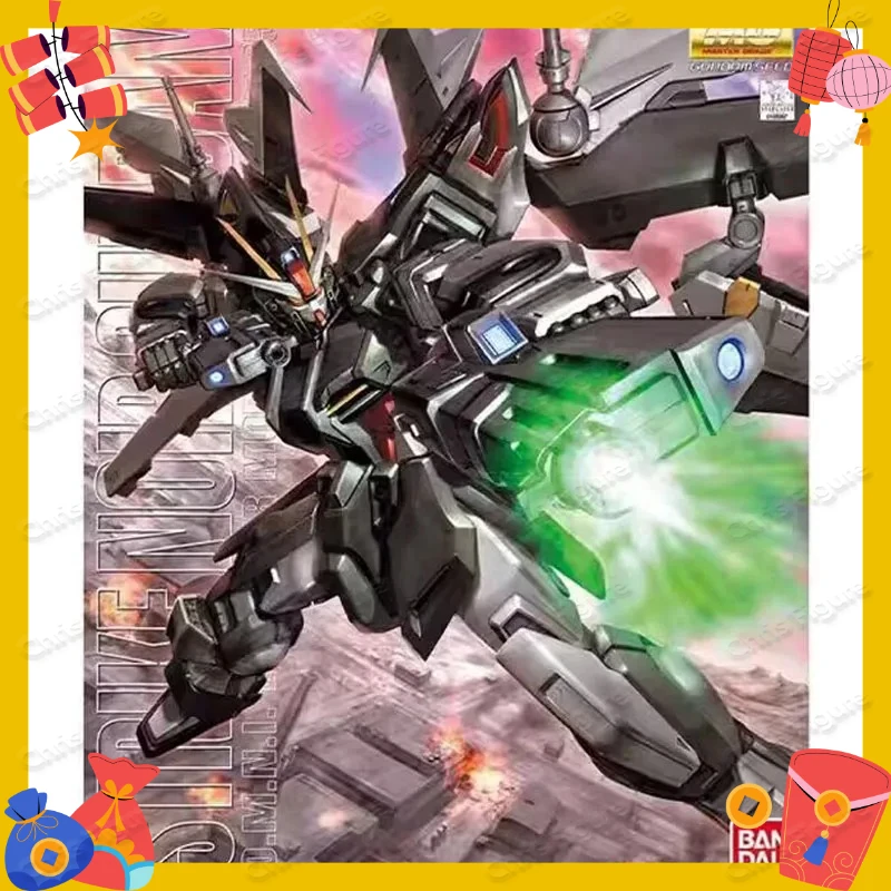 

In Stock Genuine Bandai 1/100 MG Strike Noir Dark Strike Gundam Anime Character Mobile Doll Assembly Set Collection Gift