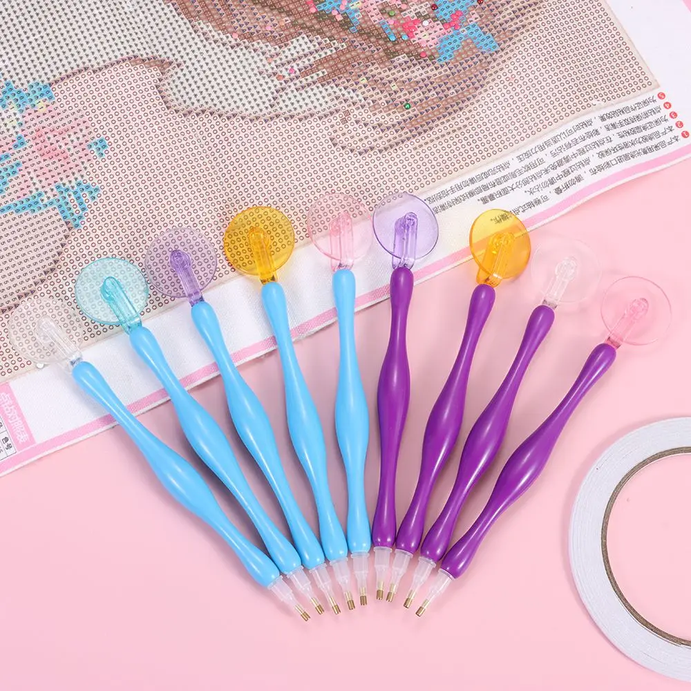 Embroidery Diamond Painting Pen Kit Plastic Cross Stitch Accessories Point Drill Pens Roller DIY Craft 5D Diamond Painting Tool