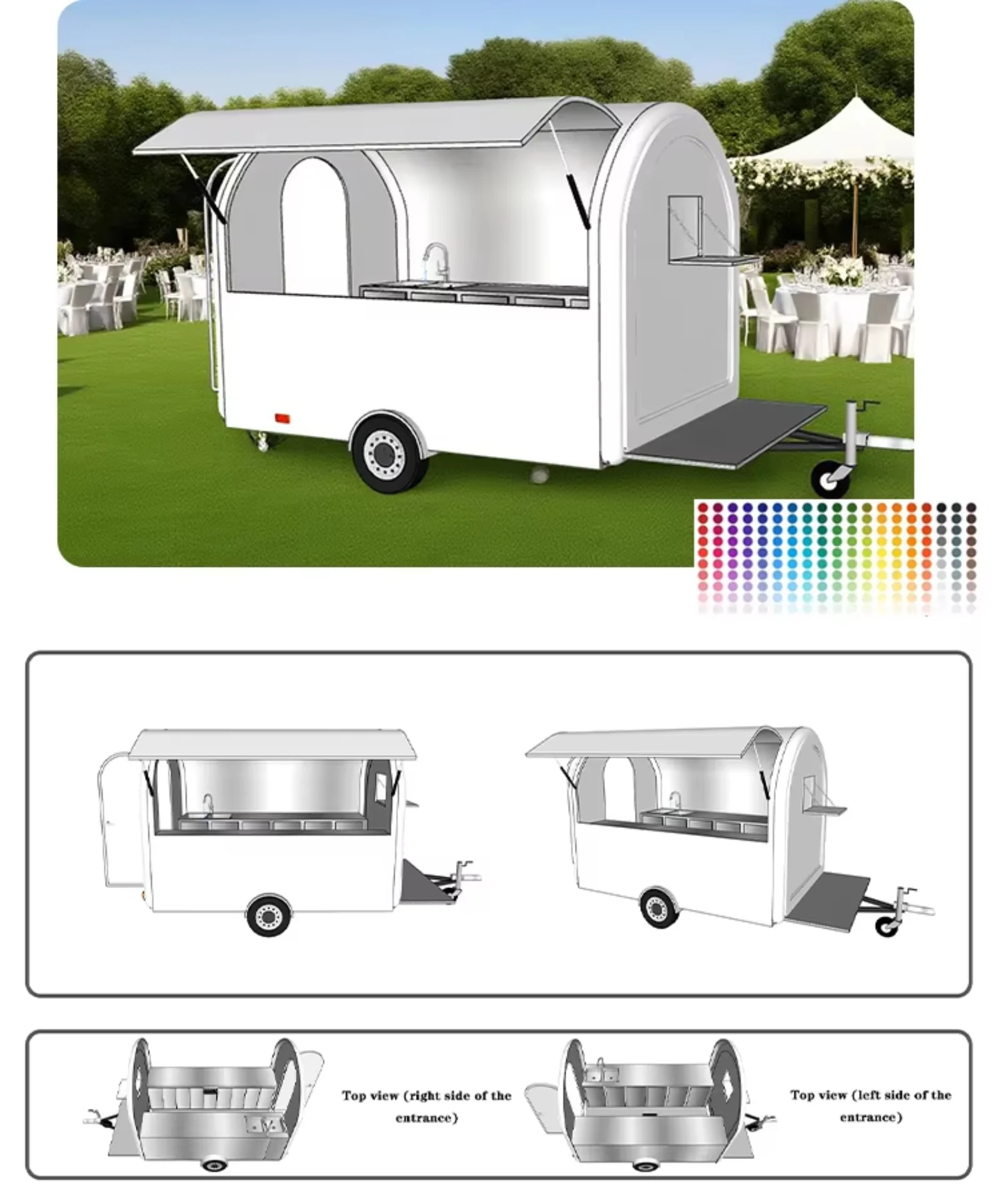 Mobile Food Trailer Concession - đánh giá và giá Commercial Kitchen Grill