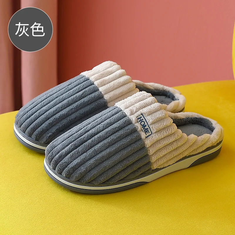 New Fur Slippers For Women Men Winter Furry Fashion Warm Ankles Plush Cozy Slides For Home Indoor Soft Sole Cotton Shoes