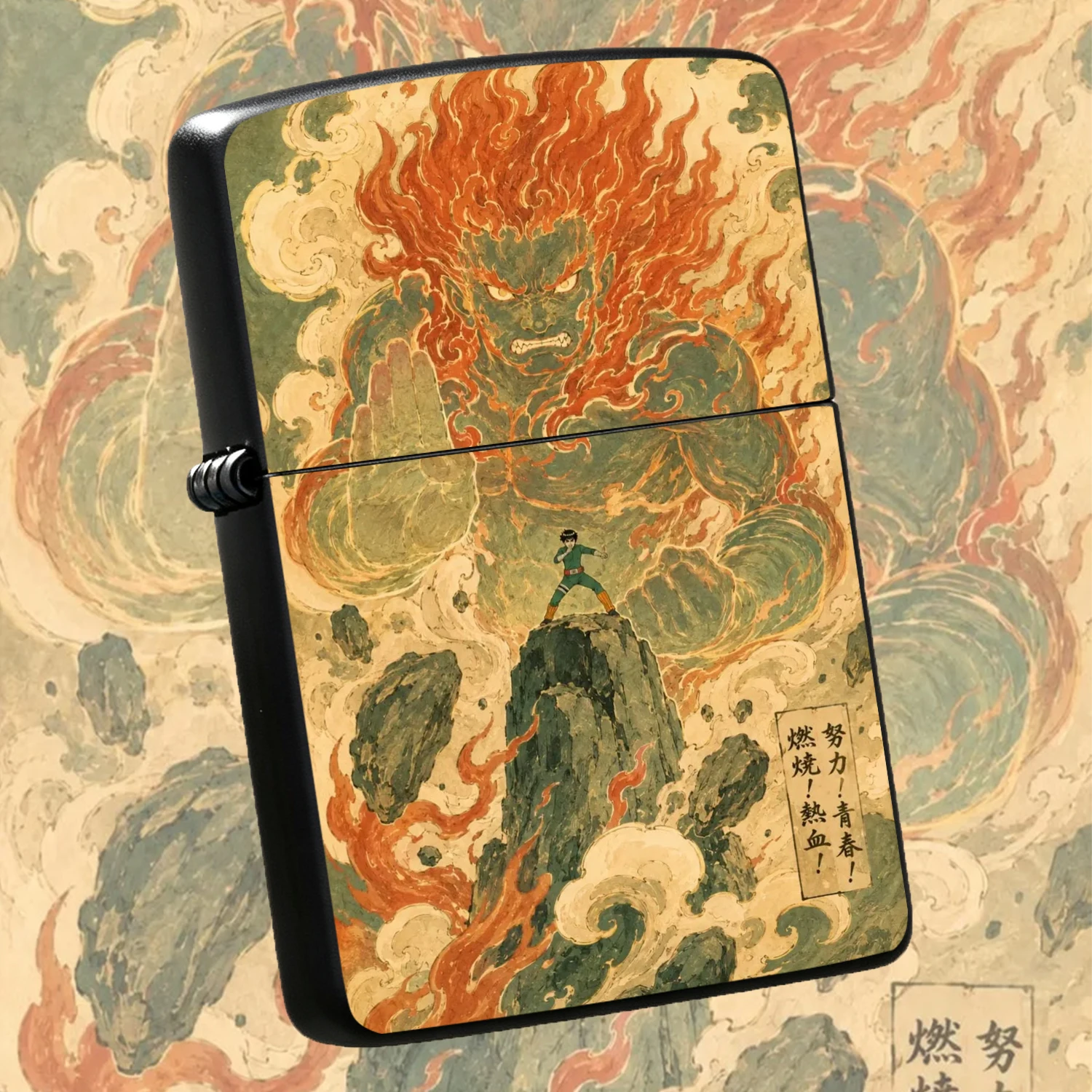 Anime Inspired Ukiyo-E Might Guy Night Kai Lighter Creative Portable Ignition Accessory For Outdoor Daily Multi-Scene Use Exquisite Themed Collectible Decor Great Gift Choice For Anime Fans A Humorous And Interesting Lighter