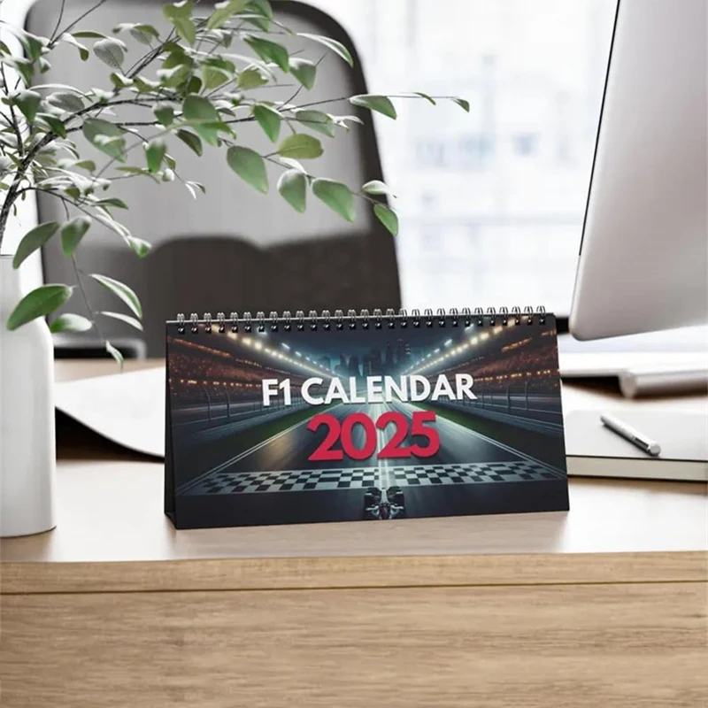 F1 2025 Desktop Calendar Experience The Thrill Of Racing In Style 2025 Motor Calendar For F1 Fans And Motorsport Enthusiasts