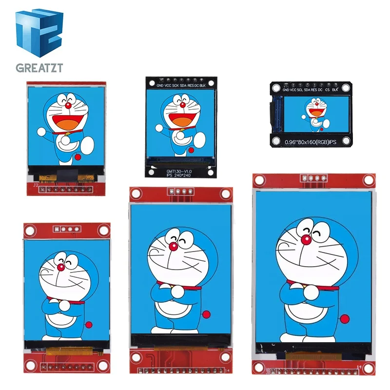 TFT Display 0.96/1.3/1.44/1.8/2.4/2.8/3.5 Inch TFT Full Color Screen LCD Module ST7735 ILI9341 Driver Interface SPI for Arduino