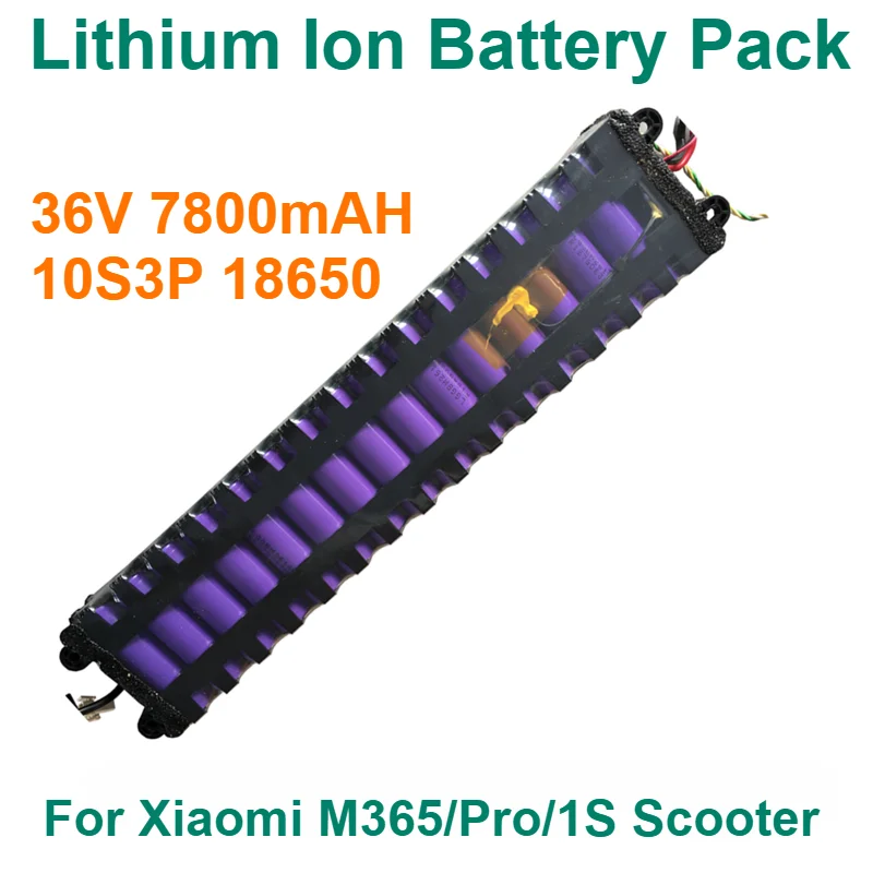 

Lithium Ion Battery Pack 100% New Original For Xiaomi M365/Pro/1S Scooter 36V 7800mAH 10S3P 18650