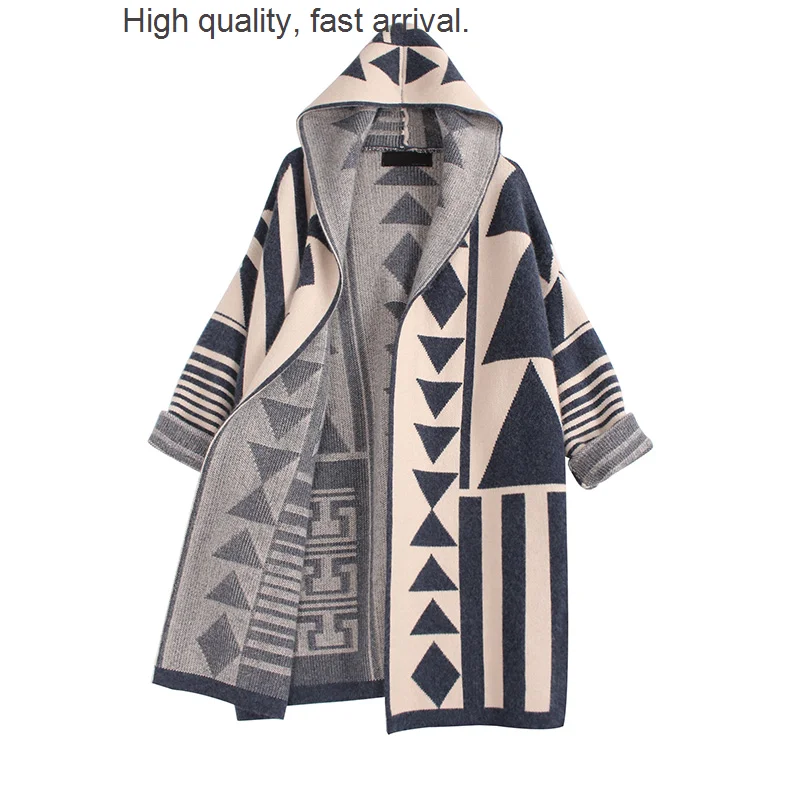 

and Autumn Spring Idle Style Outer Sweater Women's Cardigan Outer Autumn New Loose Mid-Length Sweater Thickened