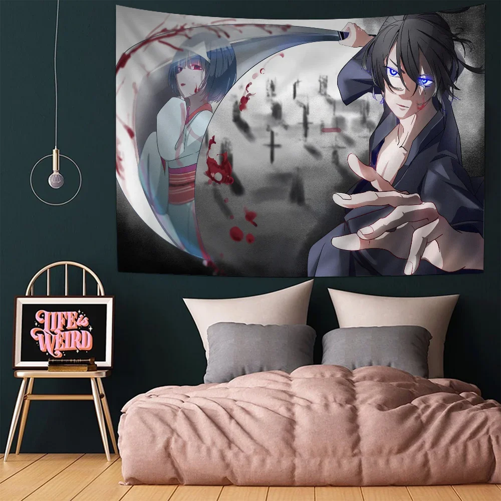 Noragami Anime Tapestries Wall Art Decoration Cool Birthday Party Bedroom Hanging Tapestry Wall Living Room Office Home Decor