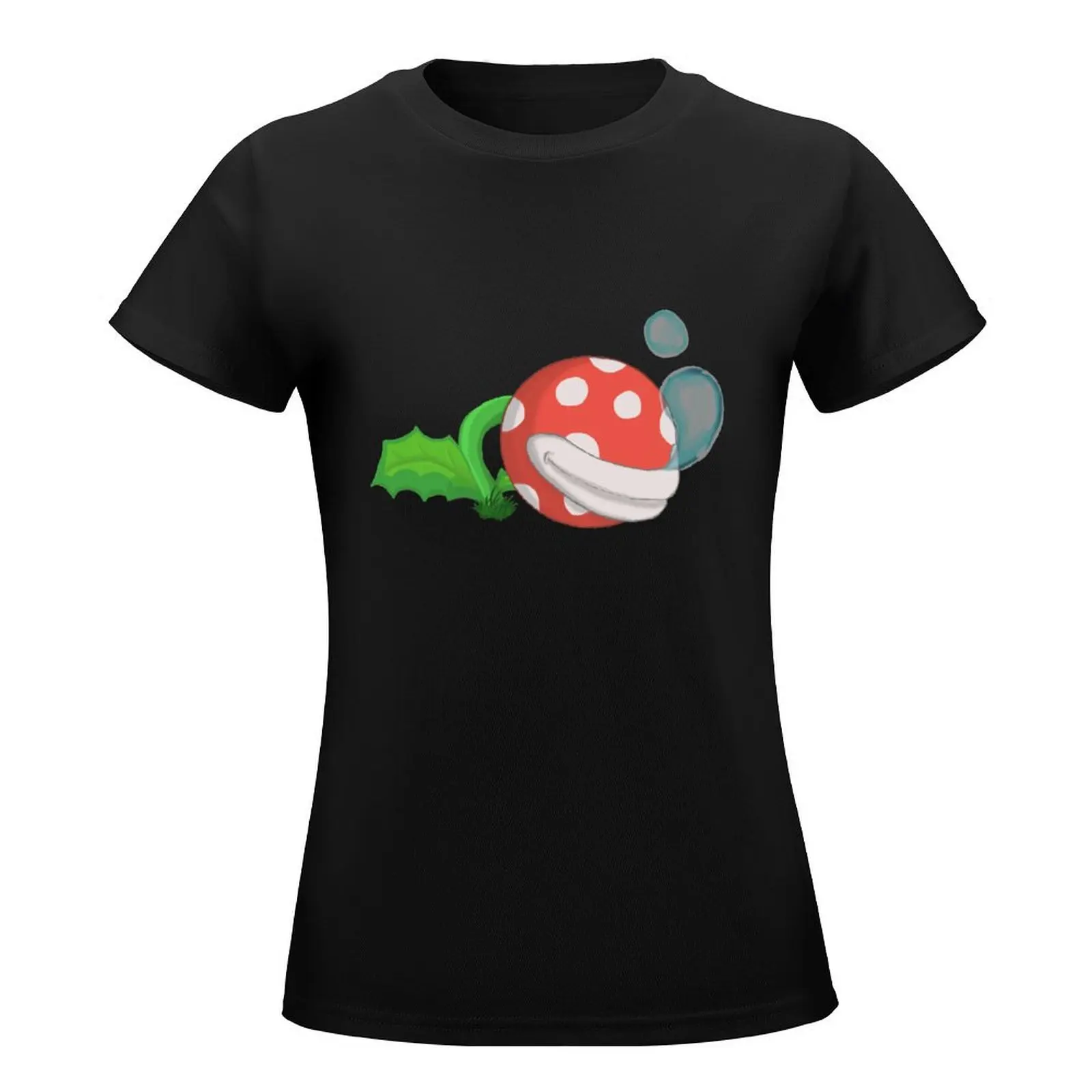 Sleeping Piranha Plant T-Shirt animal print shirt for girls oversized Women's tops