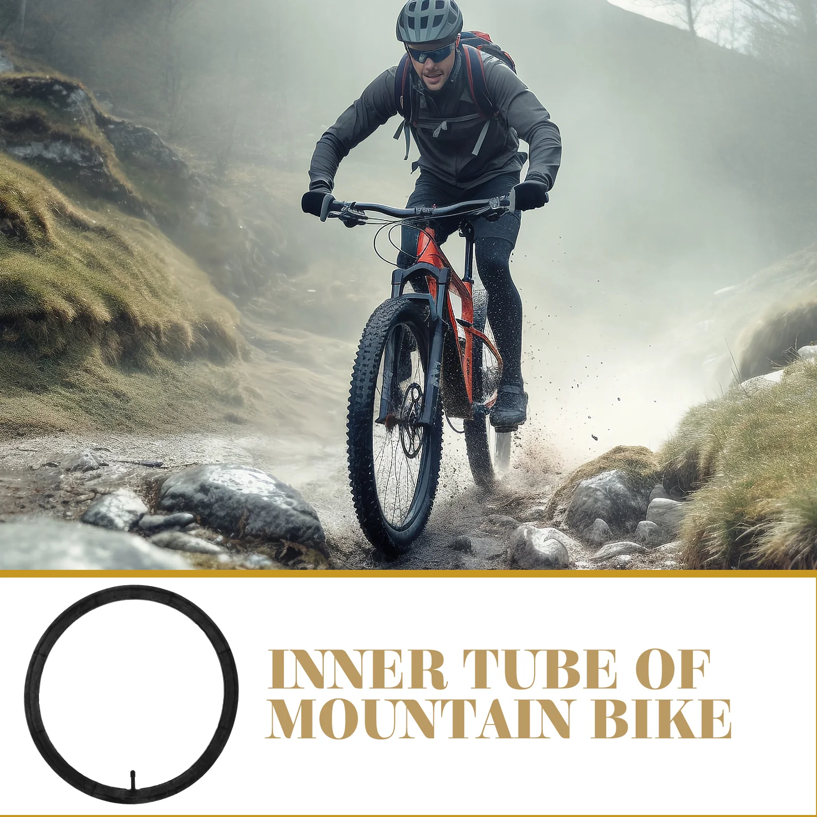 

Bicycle Inner Tube 18 1.5 1.75 Beautiful Mouth Durable Wear Resistant Sports Riding Mountain Bike Tire Tube Replacement