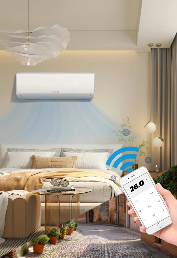 High Quality Small Split Air Conditioner 7000-9000-12000-24000Btu Wall Mounted AC Inverter for Home Cheap Price