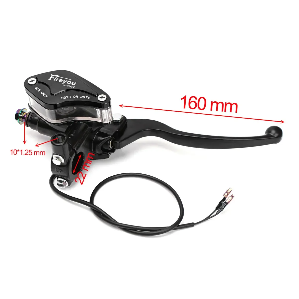 Universal Motorcycle 22mm Brake Pump Hydraulic Clutch Levers Handle For Yamaha Honda Suzuki Kawasaki Moto Brake Accessories