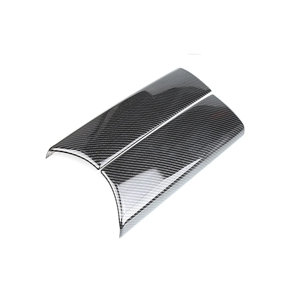 

ABS Carbon Fibre Center Console Armrest Storage Box Button Cover For Benz E300L GLC260L c200L 16-22
