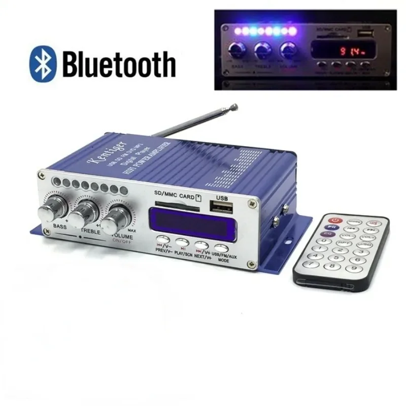 

HY-502S i Bluetooth усилитель мощности с поддержкой FLAC без потерь apv музыкальный формат USB SD FM радио Функция с дистанционным управлением