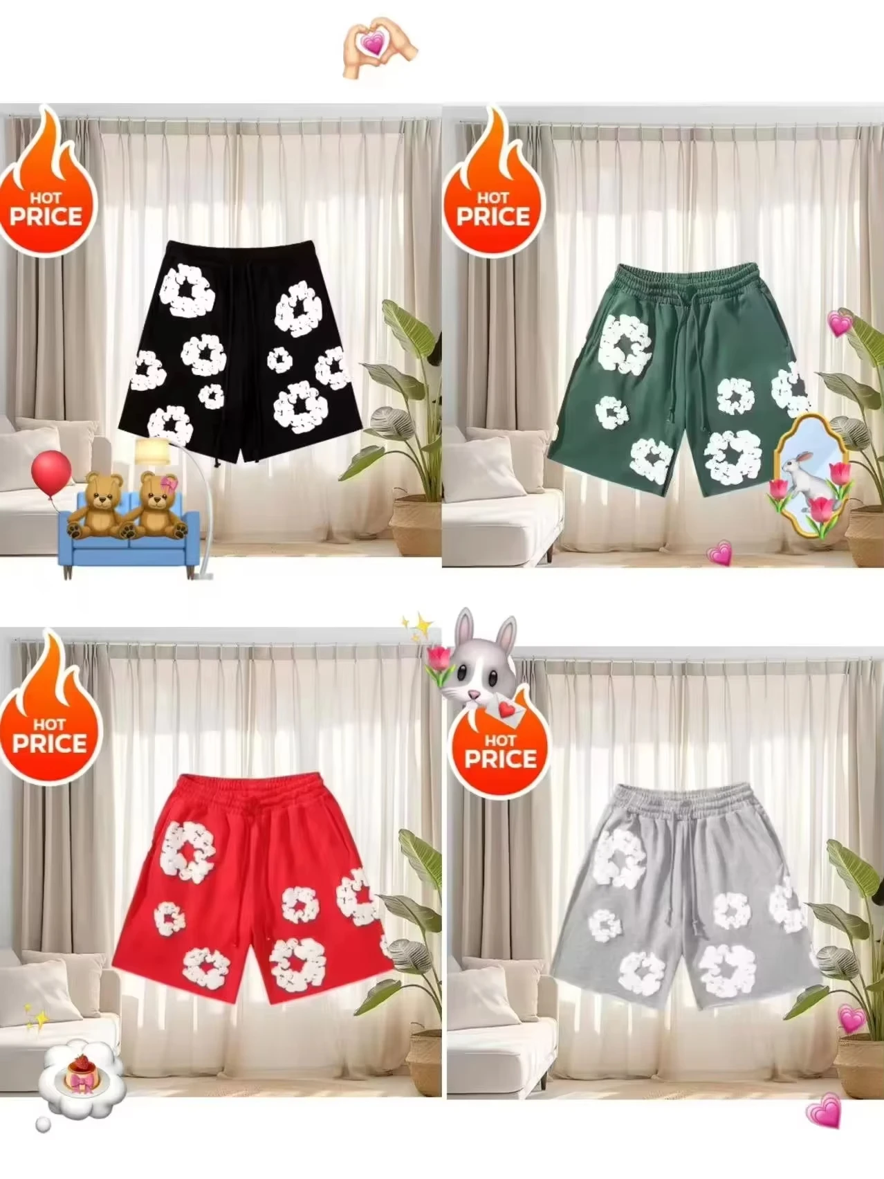 

New Men's Casual Loose Summer Fashion Shorts Women's 3D Printing Wood Grain Pattern Beach Wear Quick-drying Sweat Absorption