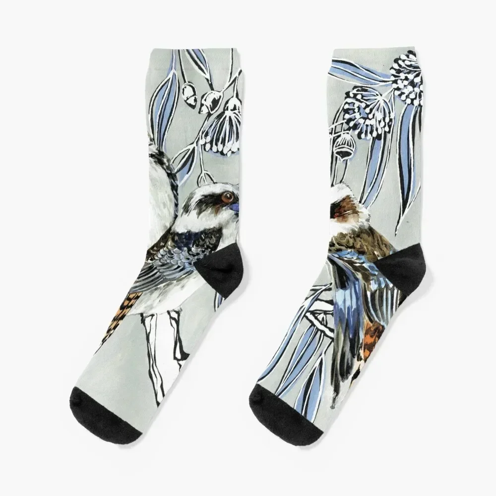 

Kookaburra Laugh Socks нескользящие противоскользящие футбольные новогодние мужские носки до щиколотки женские