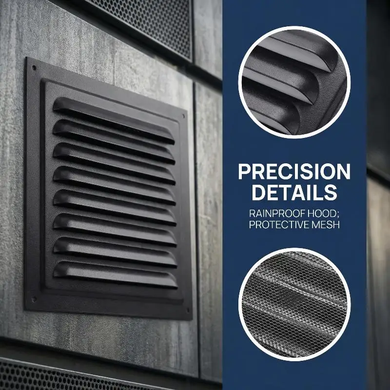 1Pcs 150/200/250mm Metal Air Vent Grille Heating Cooling Vents Plate Exhaust Outlet Ventilation Cover