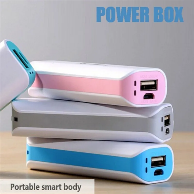 (No Battery) Mobile Power Bank 18650 Box Phone Charger DIY Case Powerbank Dual USB Poverbank Led Pover Power Bank